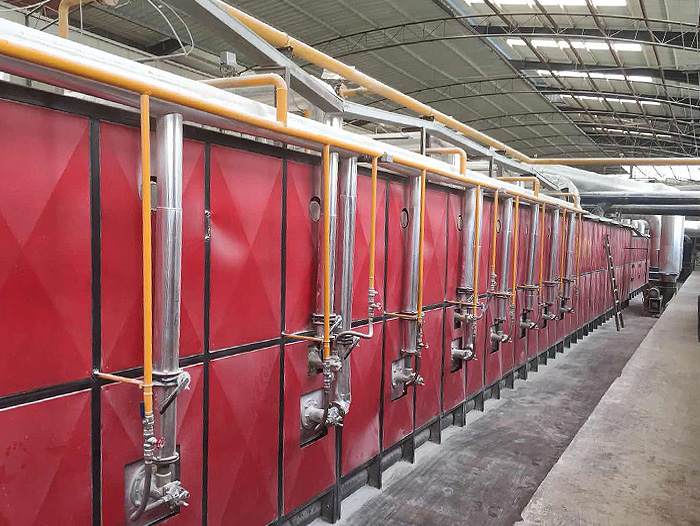 98米煅烧氧化铝节能环保隧道窑炉